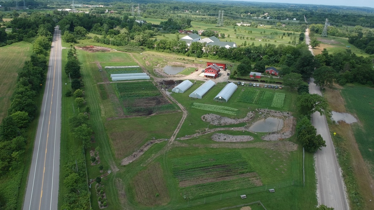 Ariel View of Gateway Farm 