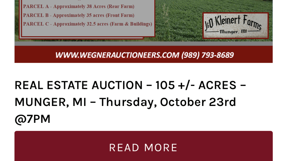 105 acres farmland, Bay County, MI