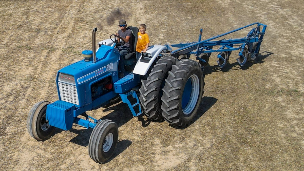 2 of my boys at plow day