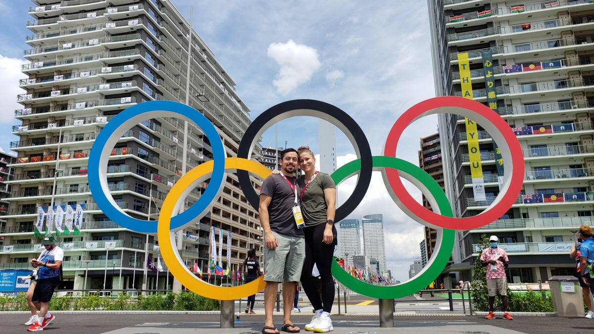 Ryan and Hala at the Olympics