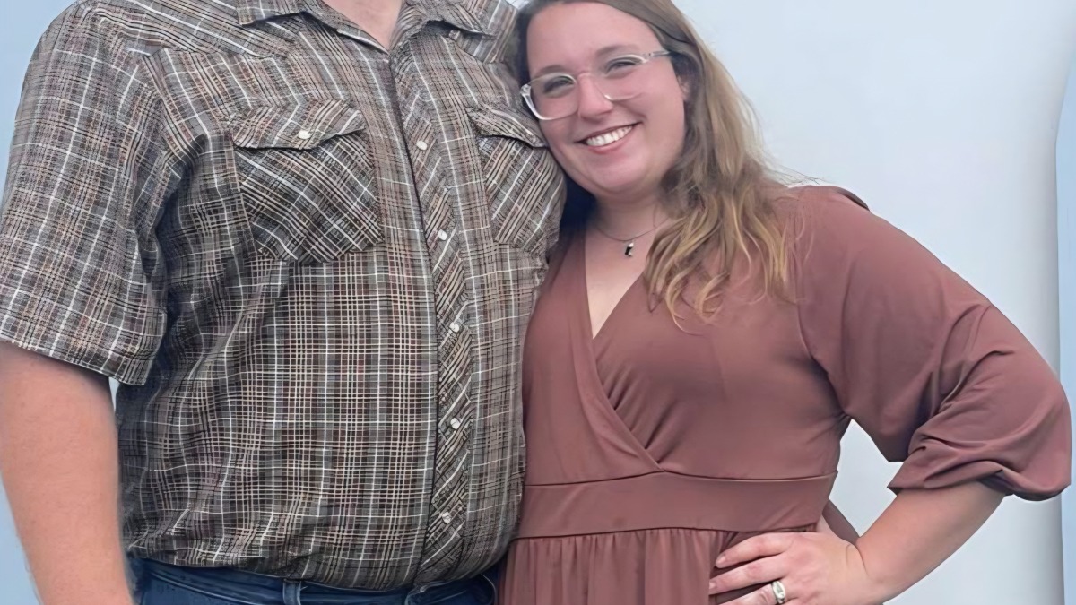 A photograph of my husband and myself in July 2025