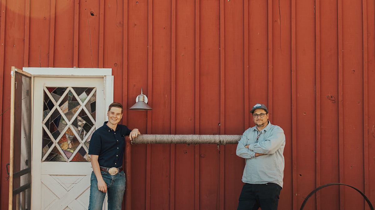 Brothers at our native plant nursery
