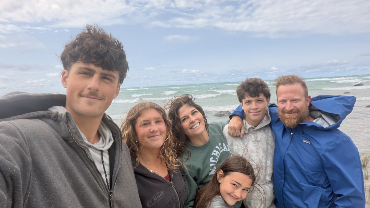 My family.   Sam, Fiona, Nicole (wife), Josie, Jonah, Me (Michael)
