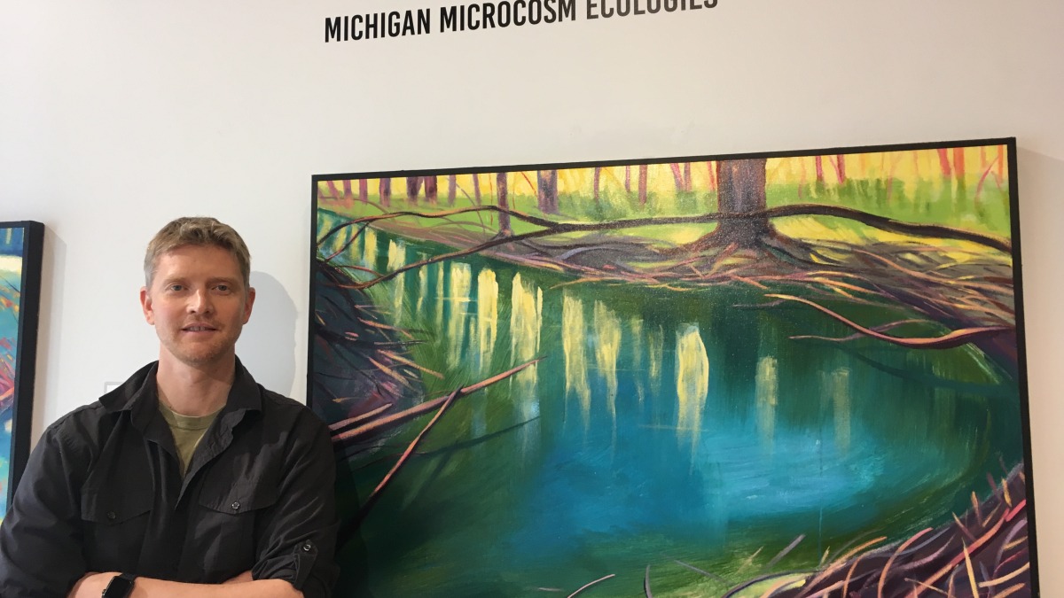 Justin Bernhardt Michigan Microcosm Ecologies Paintings