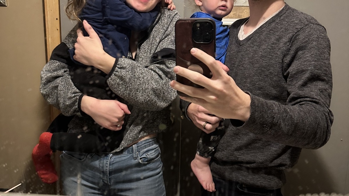 My Fiancée, our 2 Kids and Myself.