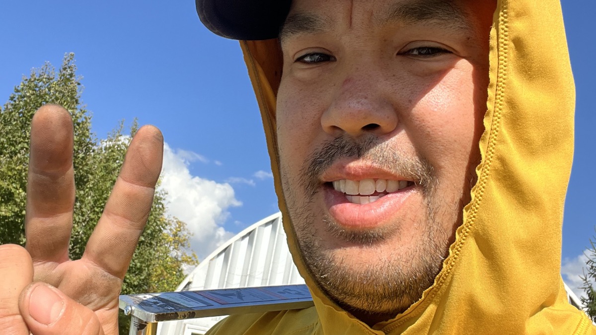 That’s me chilling in the sun.