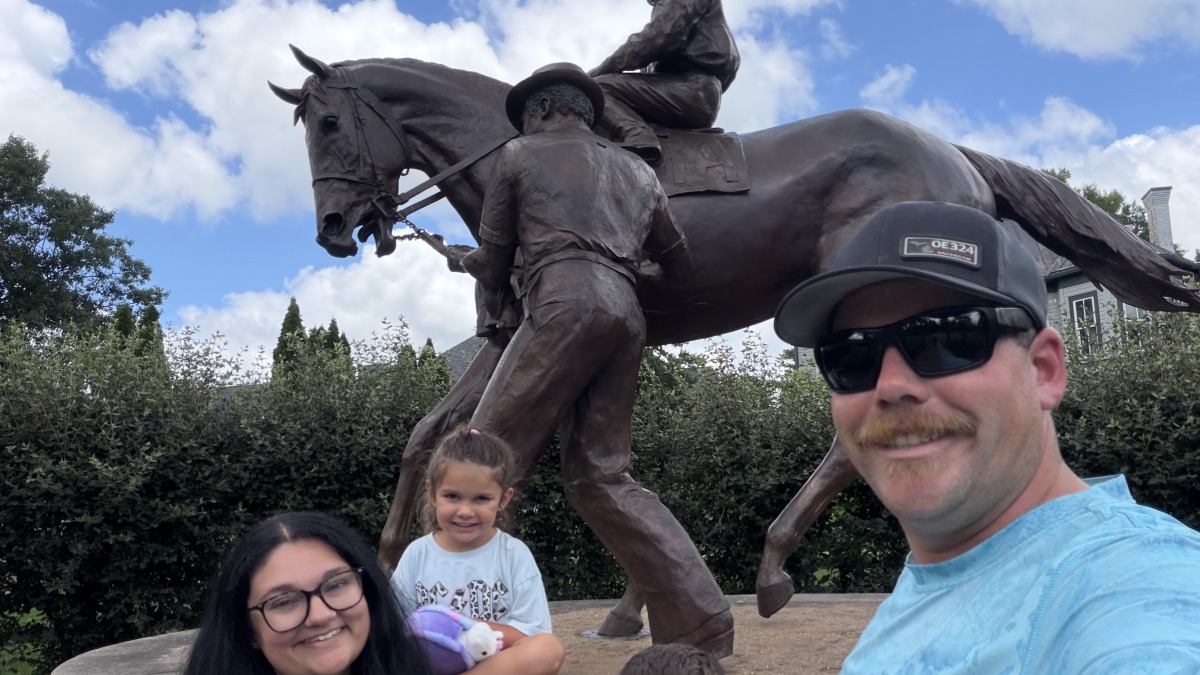 My family and I at the Kentucky horse park 