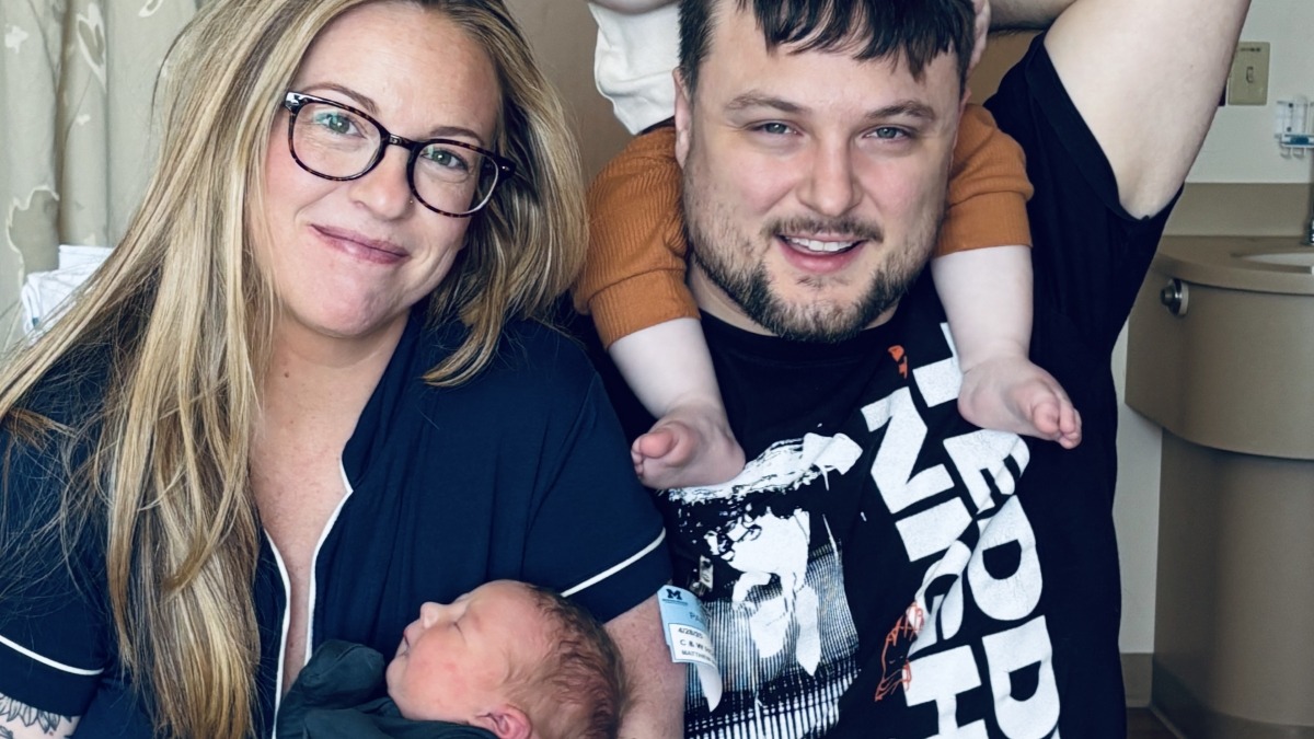 A picture of me and my family, the day my 2nd son was born (April 2025)