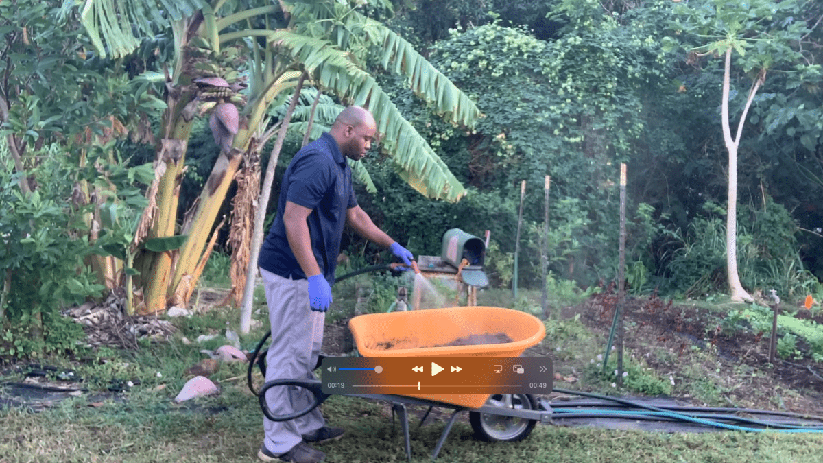 Shooting an instructional video at the University of Hawai'i 