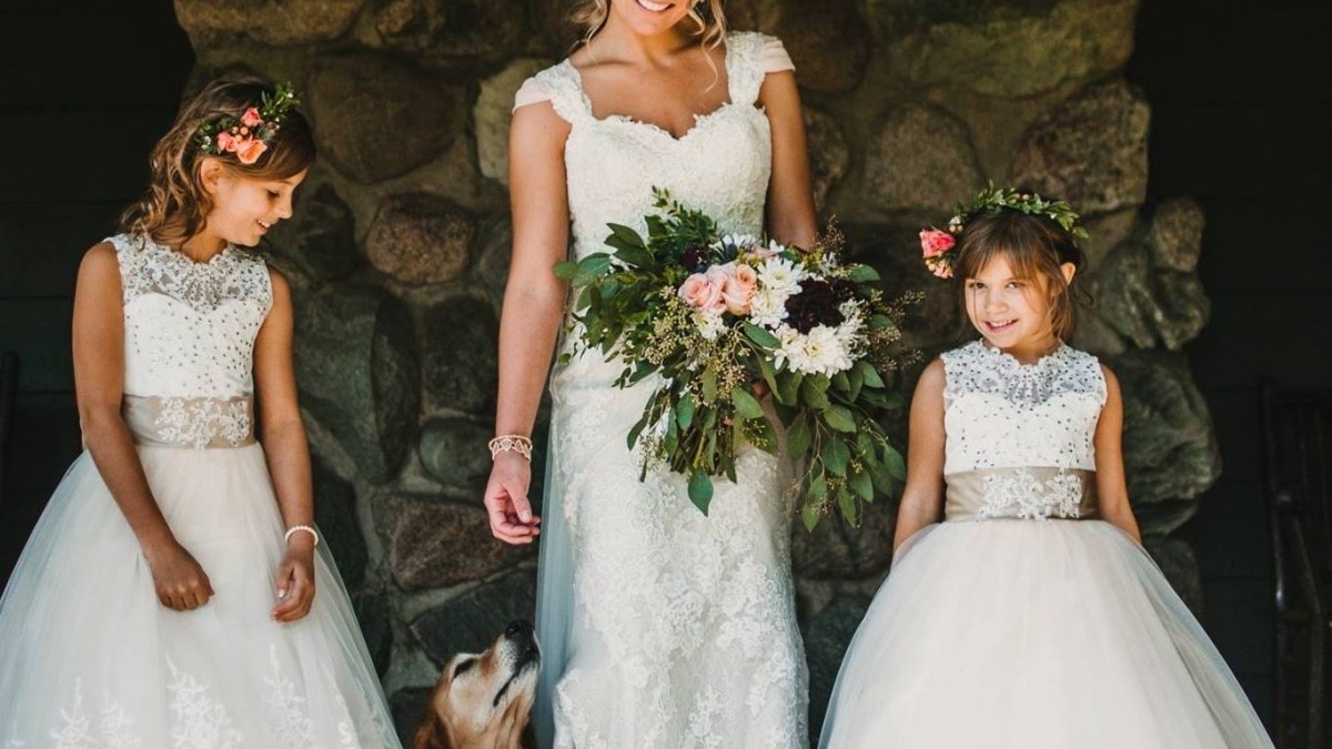 My wedding day where I created my own bouquet and got the bug for flower growing!
