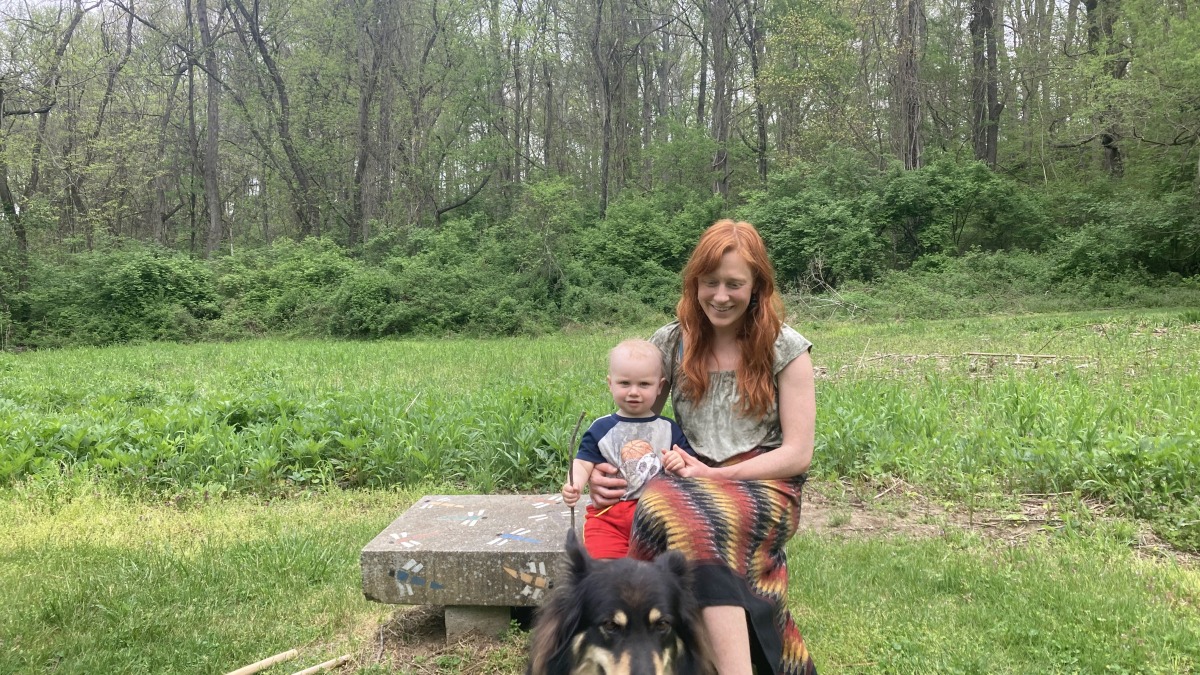 Me and my son and dog Bella