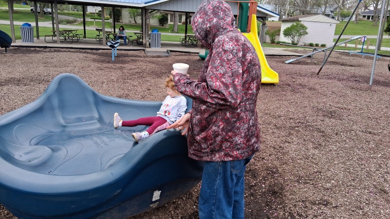 Family time at the park near my in laws