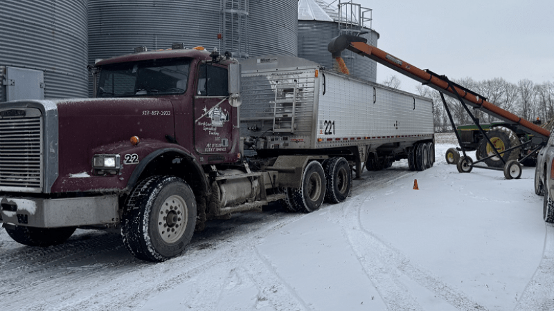 Outbound corn load