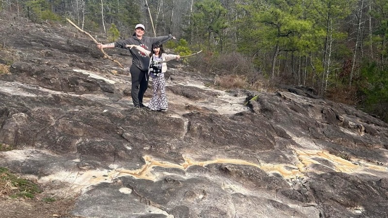 Moss rock mountain