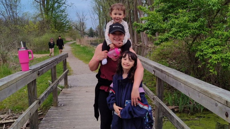 Nature trail with my 2 girls