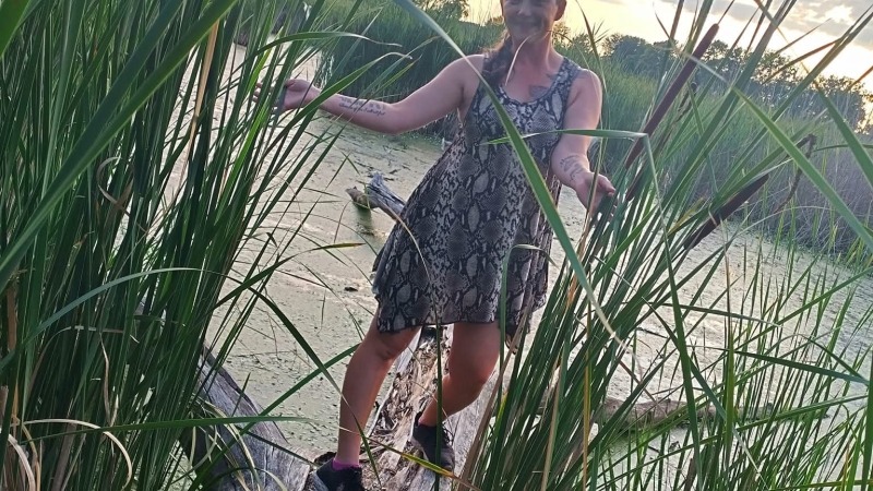 Nature trail fishing spot