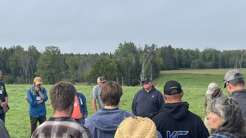 picture I took at the soil health academy in Dafter Michigan last year. Gabe brown is another inspiration of mine!