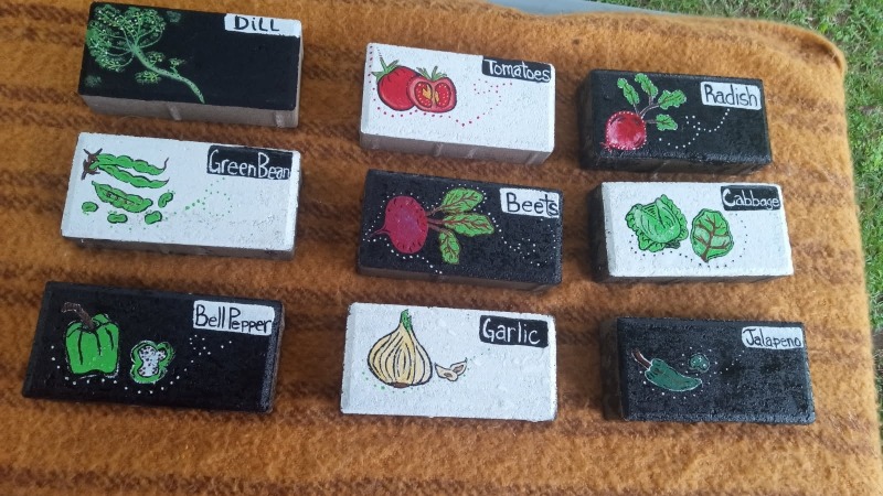 Homemade garden labels