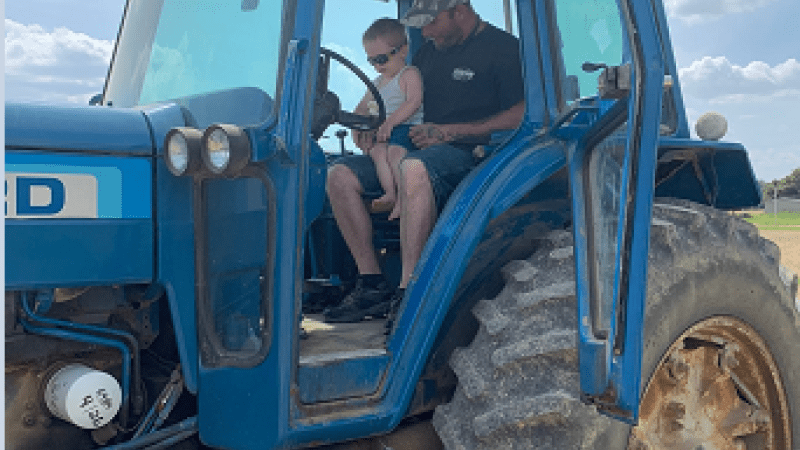 Quality time in the tractor