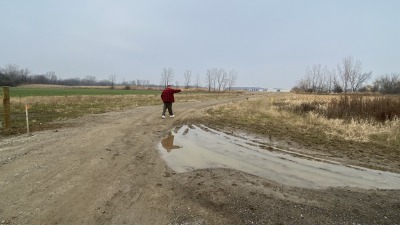 This is the area off the easement road from 32 Mile leading to our property