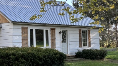 The front of the rental house