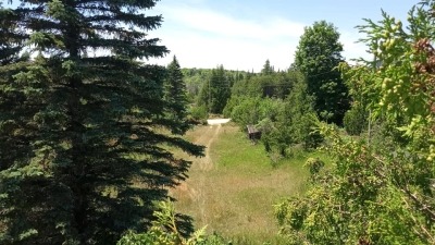 view of Kings Highway from farmhouse roof
