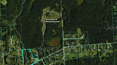 Aerial with state land
