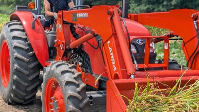 Farm Training Student with 2025 Garlic Harvest