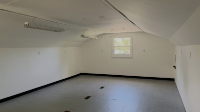finished loft area in barn