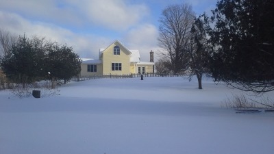 house in winter